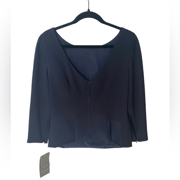 NWT Theia Boatneck Navy Top - Picture 4 of 11